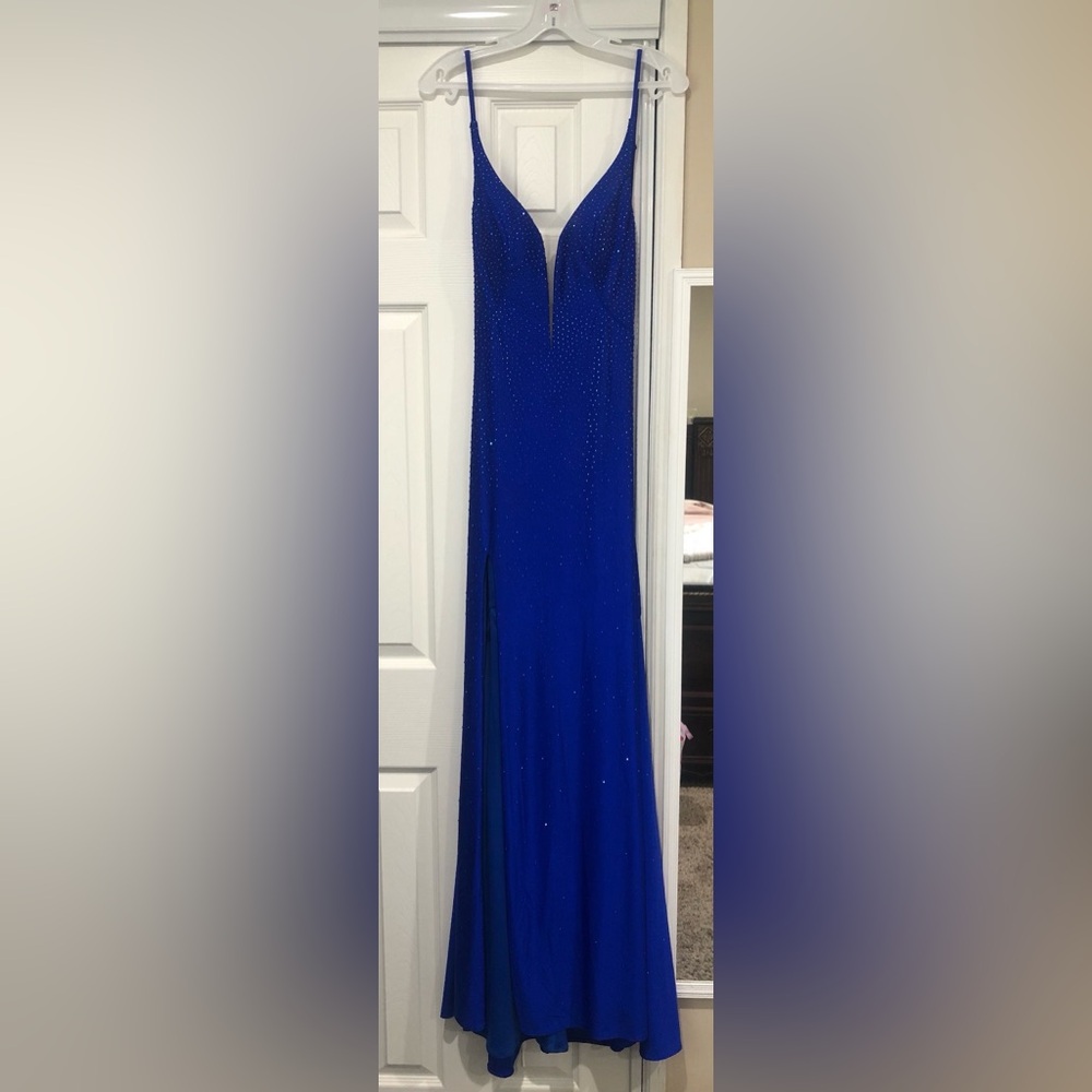 Clarisse Royal Blue Prom Dress